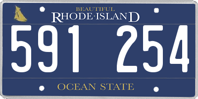 RI license plate 591254