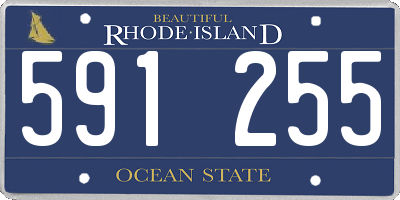 RI license plate 591255