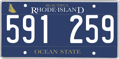 RI license plate 591259