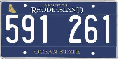 RI license plate 591261