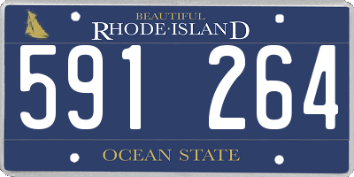 RI license plate 591264