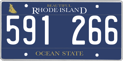 RI license plate 591266
