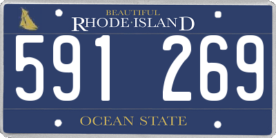 RI license plate 591269