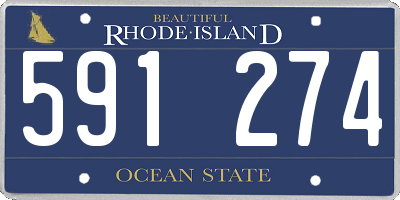 RI license plate 591274