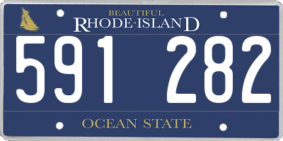 RI license plate 591282