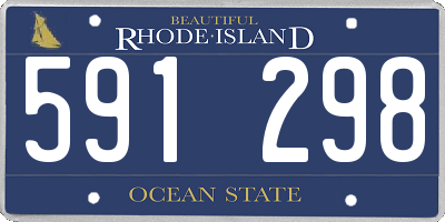 RI license plate 591298