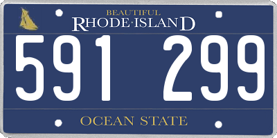 RI license plate 591299
