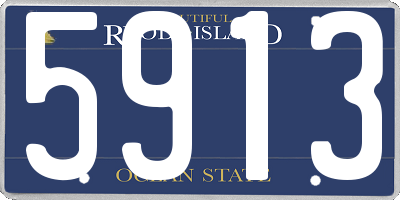 RI license plate 5913