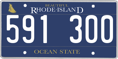 RI license plate 591300