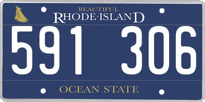 RI license plate 591306