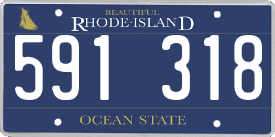 RI license plate 591318