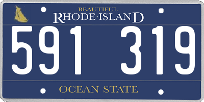 RI license plate 591319
