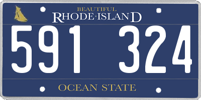 RI license plate 591324