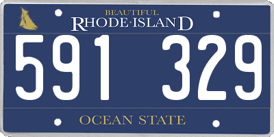 RI license plate 591329