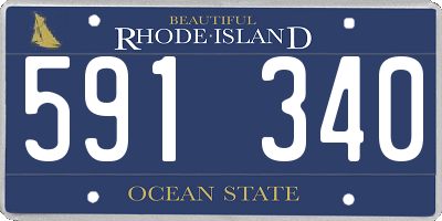 RI license plate 591340