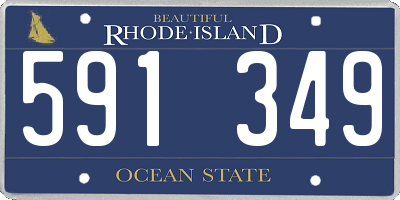 RI license plate 591349