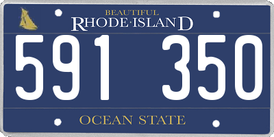RI license plate 591350