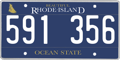 RI license plate 591356