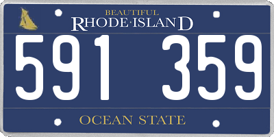 RI license plate 591359