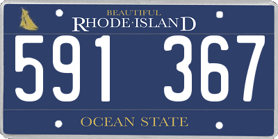 RI license plate 591367