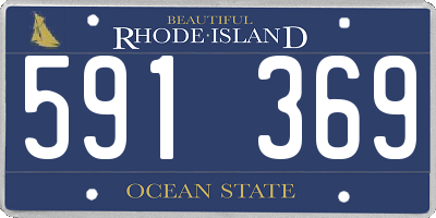 RI license plate 591369