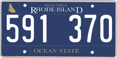 RI license plate 591370