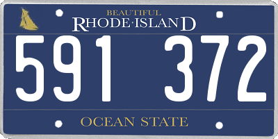 RI license plate 591372