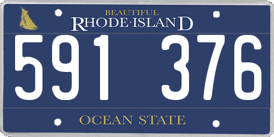 RI license plate 591376
