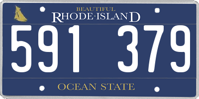 RI license plate 591379
