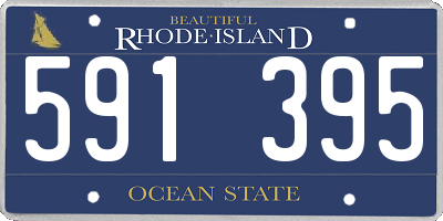 RI license plate 591395
