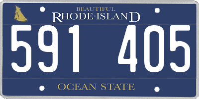 RI license plate 591405