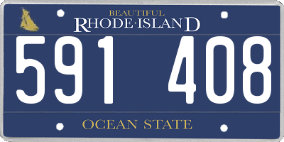 RI license plate 591408