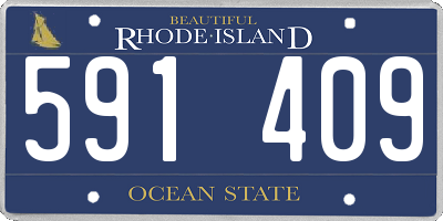 RI license plate 591409