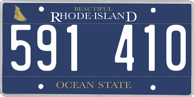 RI license plate 591410