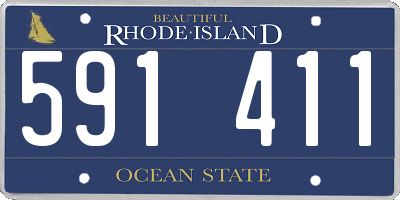 RI license plate 591411