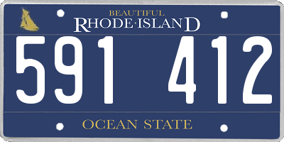 RI license plate 591412