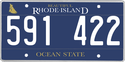 RI license plate 591422