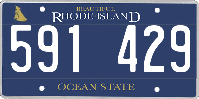 RI license plate 591429