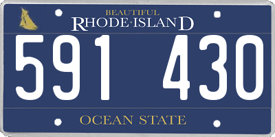 RI license plate 591430