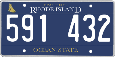 RI license plate 591432