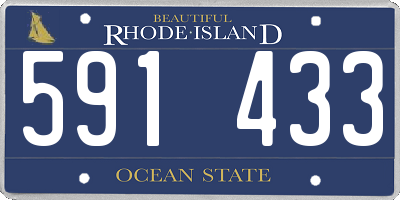 RI license plate 591433
