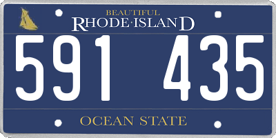 RI license plate 591435