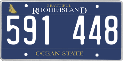 RI license plate 591448