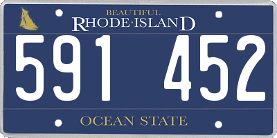 RI license plate 591452