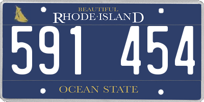 RI license plate 591454