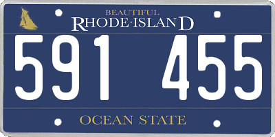 RI license plate 591455