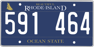 RI license plate 591464