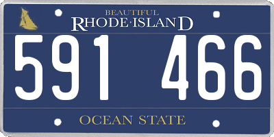 RI license plate 591466