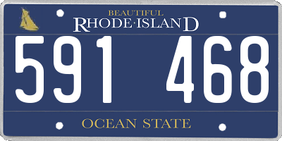 RI license plate 591468
