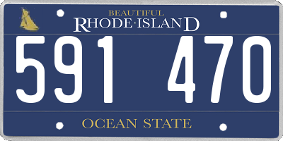 RI license plate 591470